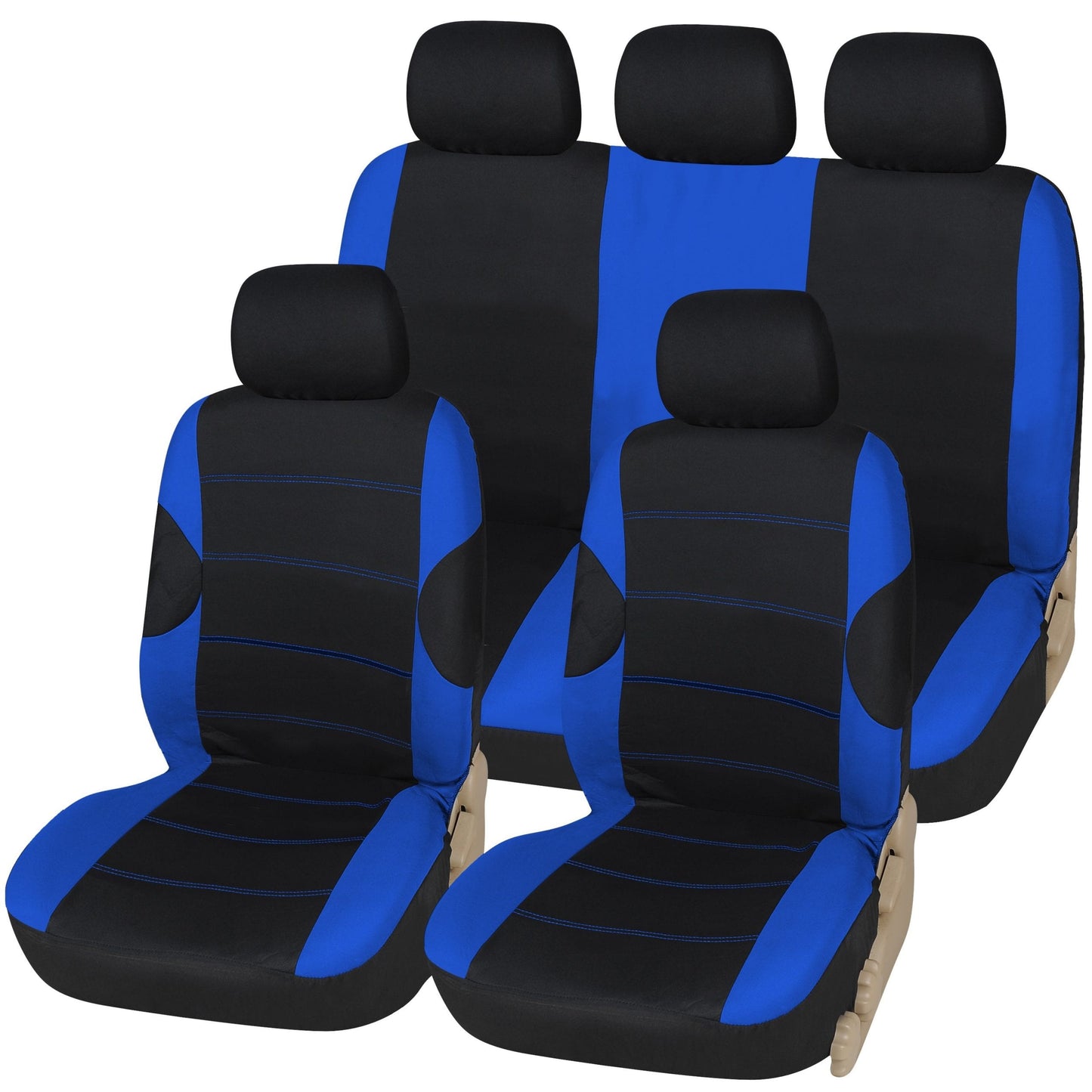 Carrera Polyester Car Seat Covers - 2mm Foam - Full Set