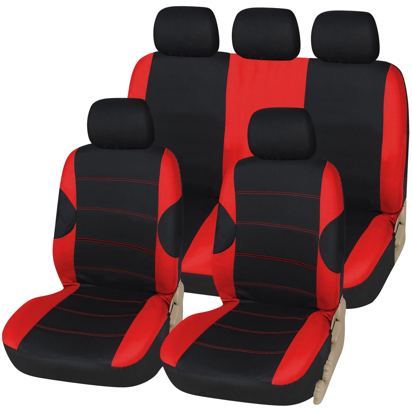 Carrera Polyester Car Seat Covers - 2mm Foam - Full Set