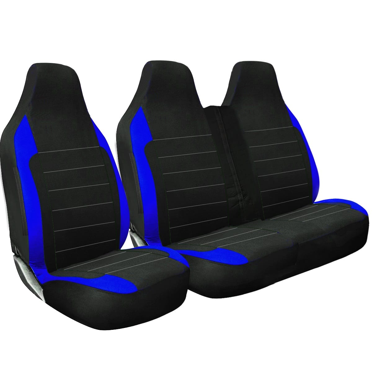 Ribbed Van Seat Covers - Polyester - 3 Seats