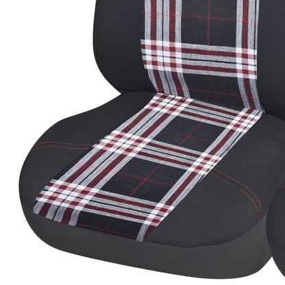 Tartan Car Seat Covers - Polyester - 2mm Foam