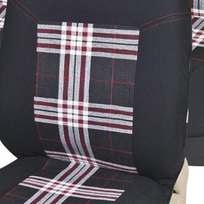 Tartan Car Seat Covers - Polyester - 2mm Foam