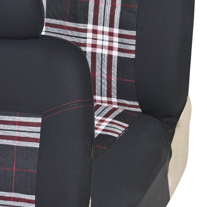 Tartan Car Seat Covers - Polyester - 2mm Foam